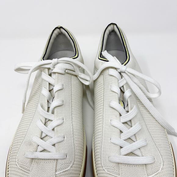 Rothys Womens 10 Vanilla White The Lace Up Sneaker Shoes Soft Flexible Recycled - Picture 6 of 13
